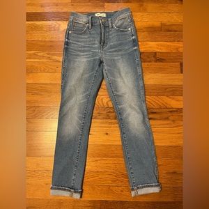Madewell 10” High Rise Skinny jean, size 23.